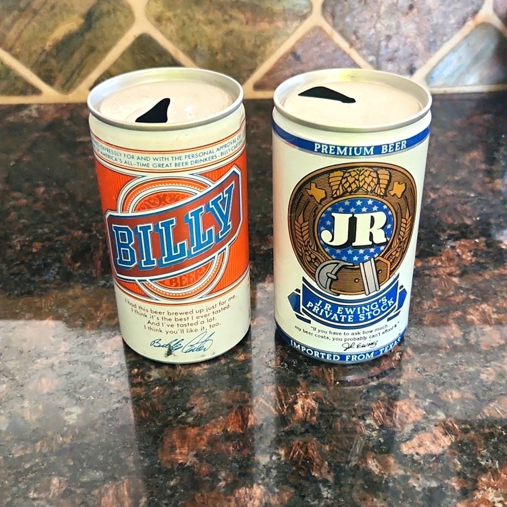 Vintage beer cans
